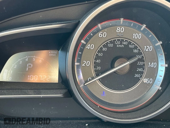 2014 Mazda 3 i Touring with VIN JM1BM1V78E1114550, listed as a Copart auction lot 57202185 with 100,722 mi miles and Clean Title. Bid and sale history available at DreamBid. Image 8.