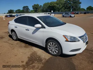 2015 Nissan Sentra S with VIN 3N1AB7AP8FY335446, listed as a Copart auction lot 54152695 with 64,066 mi miles and Salvage Title. Bid and sale history available at carsss.com. Image 4.