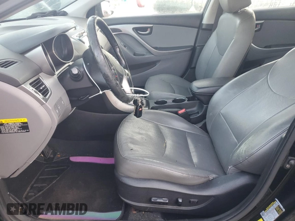 2013 Hyundai Elantra Limited with VIN KMHDH4AE0DU795704, listed as a Copart auction lot 50978605 with 142,888 mi miles and Salvage Title. Bid and sale history available at carsss.com. Image 7.