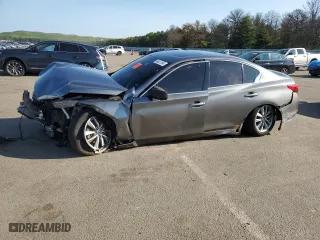 2014 Infiniti Q50 Premium with VIN JN1BV7ARXEM695610, listed as a Copart auction lot 68027764 with 144,392 mi miles and Non Repairable. Bid and sale history available at carsss.com. Image 1.