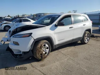2014 Jeep Cherokee Sport with VIN 1C4PJLAB4EW241559, listed as a Copart auction lot 48268515 with 120,084 mi miles and Salvage Title. Bid and sale history available at DreamBid. Image 1.