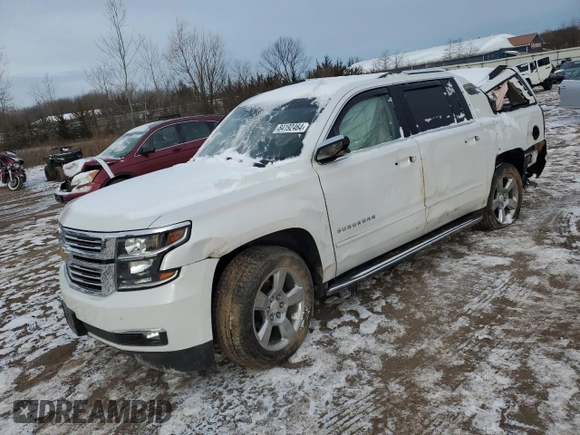 2019 Chevrolet Suburban Premier with VIN 1GNSKJKC6KR336564, listed as a Copart auction lot 84192464 with 44,581 mi miles and Salvage Title. Bid and sale history available at DreamBid. Image 1.