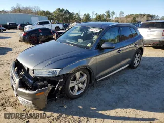 2018 Audi Q5 Premium with VIN WA1ANAFY7J2017368, listed as a Copart auction lot 84911294 with 95,607 mi miles and Salvage Title. Bid and sale history available at carsss.com. Image 1.