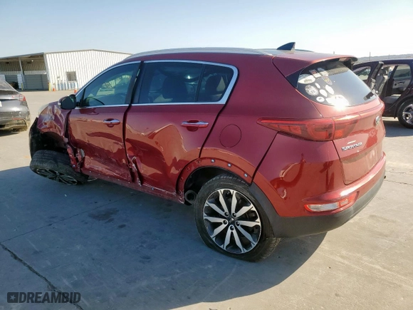 2017 Kia Sportage EX with VIN KNDPN3AC5H7074687, listed as a Copart auction lot 48533565 with 93,418 mi miles and Salvage Title. Bid and sale history available at carsss.com. Image 2.