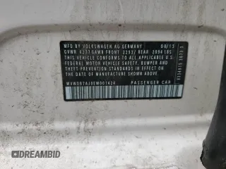 2014 Volkswagen Golf with VIN WVWDB7AJ0EW001424, listed as a Copart auction lot 62420115 with 69,109 mi miles and Salvage title. Bid and sale history available at DreamBid. Image 12.