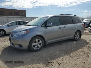 2015 Toyota Sienna LE AAS with VIN 5TDKK3DC0FS542309, listed as a Copart auction lot 50741105 with 161,099 mi miles and Salvage title. Bid and sale history available at DreamBid. Image 1.