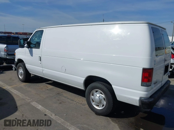 2009 Ford Econoline Cargo Commercial with VIN 1FTNE14W09DA62046, listed as a IAAI auction lot 41605647 with 100,622 mi miles and . Bid and sale history available at DreamBid. Image 3.