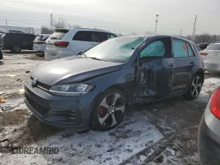 2018 Volkswagen Golf GTI S with VIN 3VW447AU9JM276141, listed as a Copart auction lot 43313895 with 0 mi miles and Clean Title. Bid and sale history available at carsss.com. Image 1.