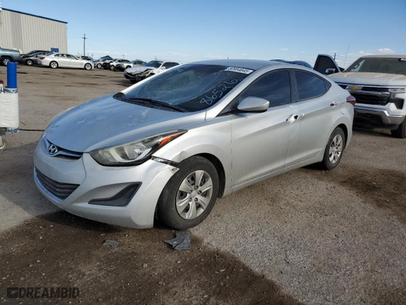 2016 Hyundai Elantra SE with VIN 5NPDH4AE1GH686526, listed as a Copart auction lot 50954645 with 100,558 mi miles and Salvage Title. Bid and sale history available at carsss.com. Image 1.