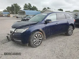 2016 Acura MDX Technology with VIN 5FRYD3H42GB010295, listed as a Copart auction lot 61171825 with 174,729 mi miles and Salvage title. Bid and sale history available at DreamBid. Image 1.