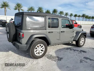 2023 Jeep Wrangler Sport S with VIN 1C4HJXDN6PW671775, listed as a Copart auction lot 75140894 with Not Provided miles and Non Repairable. Bid and sale history available at DreamBid. Image 3.