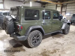 2021 Jeep Wrangler Unlimited Sport S с VIN 1C4HJXDG1MW761204, выставлен на аукционе Copart как лот 89063655 с пробегом 117 490 миль миль и Списание • Salvage title. История ставок и продаж доступна на DreamBid. Изображение 3.