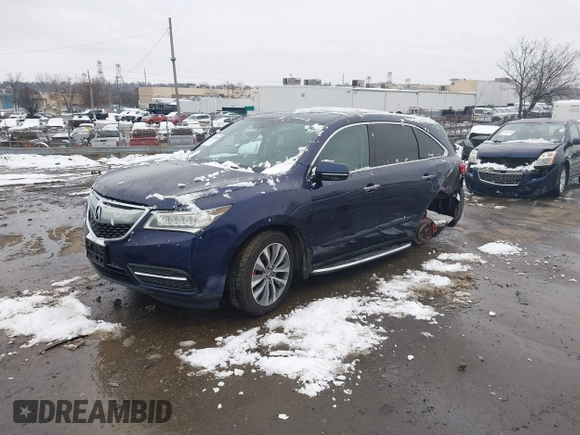 2014 Acura MDX Tech Pkg with VIN 5FRYD4H44EB048825, listed as a IAAI auction lot 41547038 with 92,592 mi miles. Bid and sale history available at carsss.com. Image 17.