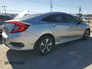 2020 Honda Civic Sedan LX with VIN 19XFC2F64LE205261, listed as a Copart auction lot 49528865 with 48,665 mi miles and Salvage Title. Bid and sale history available at carsss.com. Image 3.