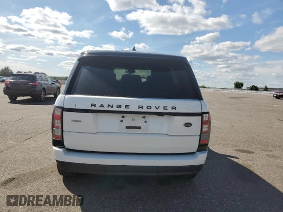 2017 Land Rover Range Rover HSE with VIN SALGS2FV8HA325212, listed as a Copart auction lot 57654425 with 98,009 mi miles and Salvage title. Bid and sale history available at DreamBid. Image 6.
