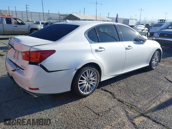 2013 Lexus GS 350 with VIN JTHBE1BL0D5014446, listed as a IAAI auction lot 41865141 with 239,477 mi miles and . Bid and sale history available at DreamBid. Image 4.