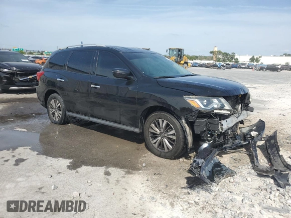 2019 Nissan Pathfinder SV z VIN 5N1DR2MN6KC588508, wystawiony jako Copart lot #53948375 z przebiegiem 148 239 mil mil oraz Szkoda całkowita • Salvage title. Historia ofert i sprzedaży dostępna na DreamBid. Obrazek 4.