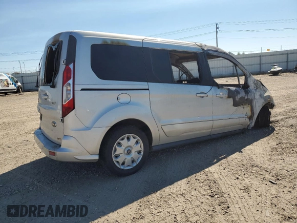 2014 Ford Transit Connect XLT with VIN NM0GS9F73E1154878, listed as a Copart auction lot 56160255 with Not provided miles and Salvage title. Bid and sale history available at DreamBid. Image 3.