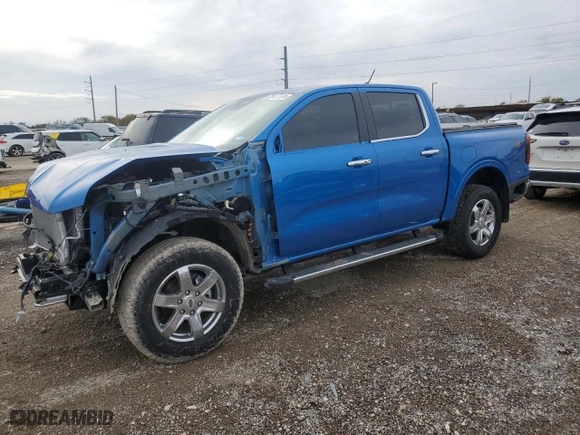 2024 Ford Ranger LARIAT with VIN 1FTER4KH6RLE32643, listed as a Copart auction lot 83477374 with 2,191 mi miles and Salvage Title. Bid and sale history available at carsss.com. Image 1.