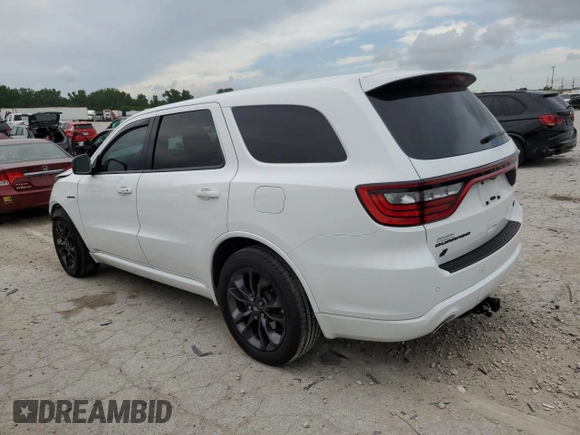 2021 Dodge Durango R/T with VIN 1C4SDJCT9MC762787, listed as a Copart auction lot 60757995 with 41,533 mi miles and Salvage title. Bid and sale history available at DreamBid. Image 2.