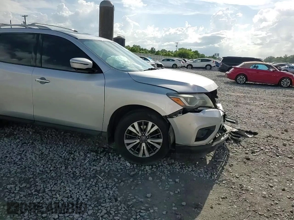 2017 Nissan Pathfinder SL with VIN 5N1DR2MNXHC675899, listed as a Copart auction lot 59728355 with 145,402 mi miles and Salvage title. Bid and sale history available at DreamBid. Image 14.