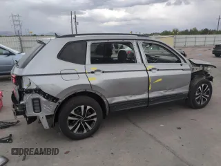 2023 Volkswagen Tiguan S with VIN 3VVFB7AXXPM103928, listed as a Copart auction lot 57119895 with 13,820 mi miles and Salvage title. Bid and sale history available at DreamBid. Image 3.