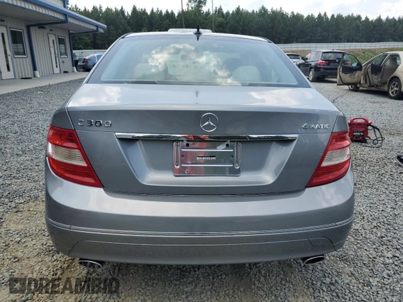 2009 Mercedes-Benz C 300 Sport with VIN WDDGF81X29F226449, listed as a Copart auction lot 62233485 with Not provided miles and Clean title. Bid and sale history available at DreamBid. Image 6.