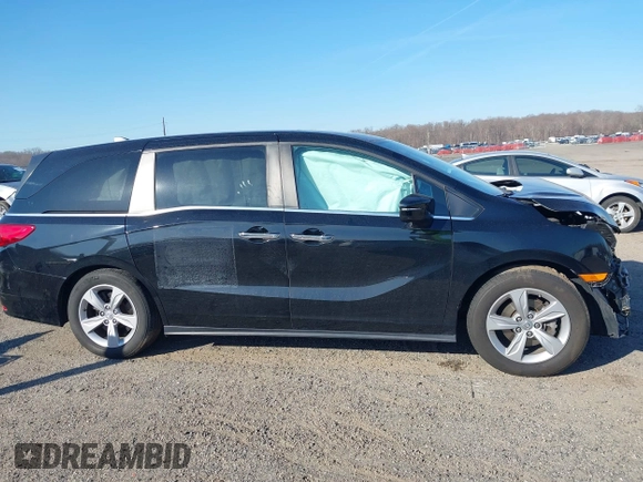 2019 Honda Odyssey EX-L with VIN 5FNRL6H77KB097835, listed as a IAAI auction lot 41768458 with 43,682 mi miles. Bid and sale history available at carsss.com. Image 13.