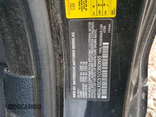 2012 BMW 6 Series 650i xDrive with VIN WBALX5C51CC893955, listed as a Copart auction lot 54828075 with Not Provided miles and Clean Title. Bid and sale history available at carsss.com. Image 12.