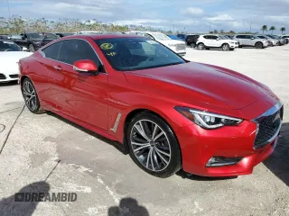 2022 Infiniti Q60 Luxe with VIN JN1EV7KK9NM600727, listed as a Copart auction lot 45541435 with Not Provided miles and Non Repairable. Bid and sale history available at carsss.com. Image 4.