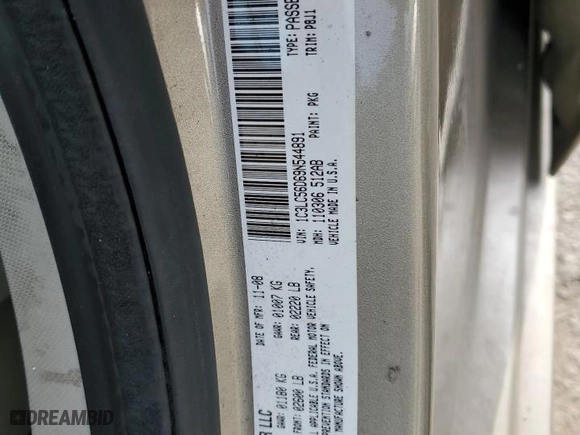 2009 Chrysler Sebring Touring *Ltd Avail* with VIN 1C3LC56D69N544891, listed as a Copart auction lot 84953594 with 0 mi miles and Salvage Title. Bid and sale history available at carsss.com. Image 13.