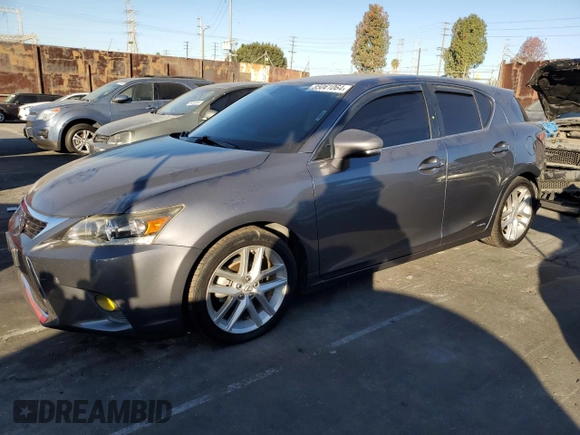 2017 Lexus CT with VIN JTHKD5BH4H2284941, listed as a Copart auction lot 85061064 with 74,492 mi miles and Salvage Title. Bid and sale history available at carsss.com. Image 1.