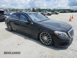 2015 Mercedes-Benz S 550 with VIN WDDUG8CBXFA103475, listed as a Copart auction lot 65389185 with 156,642 mi miles and Clean title. Bid and sale history available at DreamBid. Image 4.