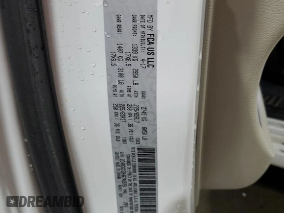 2017 Dodge Grand Caravan SXT with VIN 2C4RDGCG8HR746579, listed as a Copart auction lot 53310525 with 42,202 mi miles and Salvage Title. Bid and sale history available at DreamBid. Image 14.