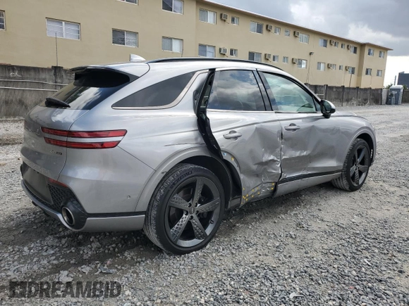 2023 Genesis GV70 Sport with VIN KMUMCDTC3PU098818, listed as a Copart auction lot 52884225 with 25,748 mi miles and Non Repairable. Bid and sale history available at DreamBid. Image 3.