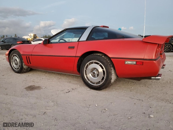 1987 Chevrolet Corvette with VIN 1G1YY2189H5109592, listed as a Copart auction lot 86312374 with 91,261 mi miles and Clean Title. Bid and sale history available at carsss.com. Image 2.