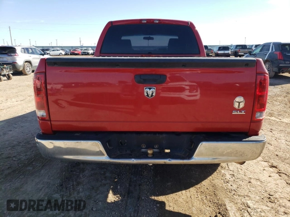 2006 Dodge 1500 SLT with VIN 1D7HA18N56S700024, listed as a Copart auction lot 48158365 with 166,490 mi miles and Clean Title. Bid and sale history available at carsss.com. Image 6.
