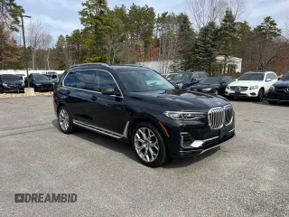 2019 BMW X7 xDrive40i z VIN 5UXCW2C57K0E74188, wystawiony jako Copart lot #49960425 z przebiegiem 147 705 mil mil oraz Czysty tytuł • Clean title. Historia ofert i sprzedaży dostępna na DreamBid. Obrazek 1.