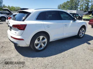 2022 Audi Q5 S line Premium Plus with VIN WA1EAAFY2N2124721, listed as a Copart auction lot 66202045 with 45,059 mi miles and Salvage title. Bid and sale history available at DreamBid. Image 3.