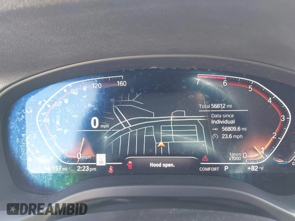 2021 BMW X3 sDrive30i with VIN 5UXTY3C09M9F84579, listed as a IAAI auction lot 41853738 with 56,809 mi miles and . Bid and sale history available at DreamBid. Image 7.