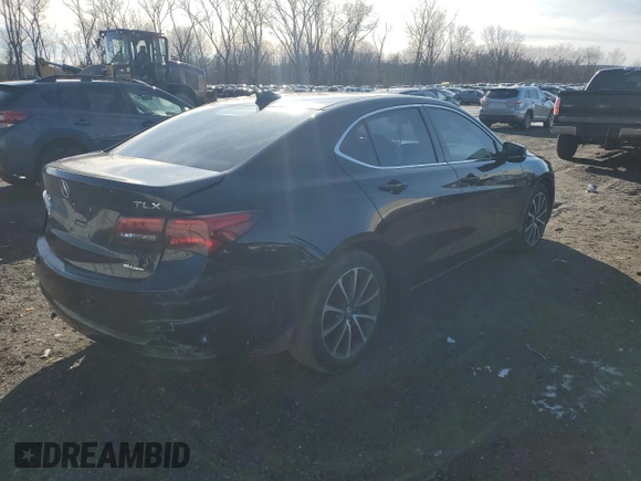 2016 Acura TLX V6 Advance with VIN 19UUB3F72GA000072, listed as a Copart auction lot 43923735 with 107,304 mi miles and Salvage Title. Bid and sale history available at carsss.com. Image 3.