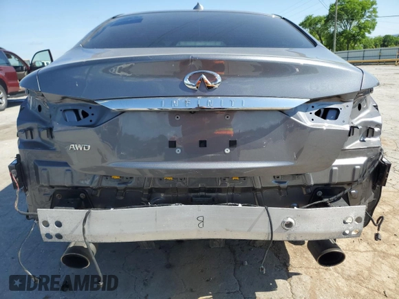 2019 Infiniti Q50 3.0t LUXE with VIN JN1EV7AR4KM552600, listed as a Copart auction lot 54265835 with 48,967 mi miles and Clean Title. Bid and sale history available at carsss.com. Image 6.