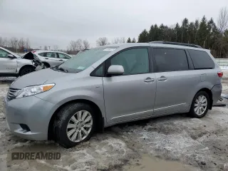 2017 Toyota Sienna LE with VIN 5TDJZ3DC5HS173988, listed as a Copart auction lot 46996375 with 67,971 mi miles and Salvage Title. Bid and sale history available at carsss.com. Image 1.