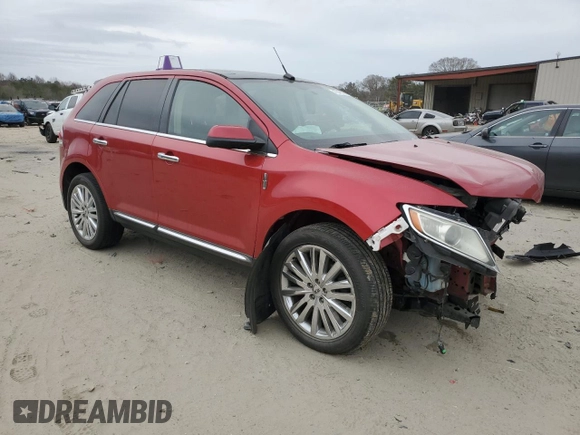 2011 Lincoln MKX with VIN 2LMDJ8JK9BBJ28204, listed as a Copart auction lot 47847875 with Not Provided miles and Salvage Title. Bid and sale history available at DreamBid. Image 4.
