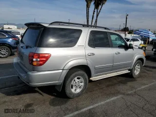 2002 Toyota Sequoia Limited with VIN 5TDZT38AX2S072840, listed as a Copart auction lot 83274324 with 316,545 mi miles and Clean Title. Bid and sale history available at carsss.com. Image 3.