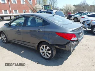 2012 Hyundai Accent GLS with VIN KMHCU4AE9CU167338, listed as a IAAI auction lot 42079550 with 121,889 mi miles. Bid and sale history available at carsss.com. Image 3.