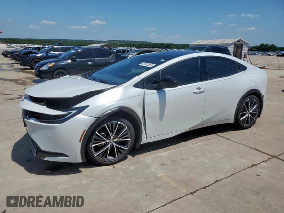 2024 Toyota Prius LE z VIN JTDACAAUXR3022411, wystawiony jako Copart lot #58263865 z przebiegiem 12 783 mil mil oraz Szkoda całkowita • Salvage title. Historia ofert i sprzedaży dostępna na DreamBid. Obrazek 1.