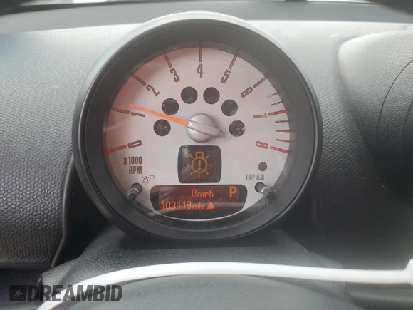2013 MINI Countryman with VIN WMWZB3C59DWM08636, listed as a Copart auction lot 77442344 with 103,118 mi miles and Clean title. Bid and sale history available at DreamBid. Image 9.