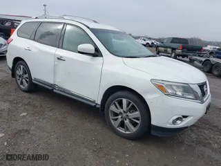 2013 Nissan Pathfinder SL with VIN 5N1AR2MN1DC646613, listed as a IAAI auction lot 41486430 with 102,094 mi miles. Bid and sale history available at carsss.com. Image 1.