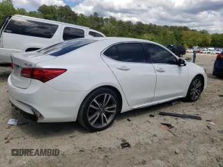 2020 Acura TLX Technology with VIN 19UUB2F43LA004089, listed as a Copart auction lot 56163775 with 56,653 mi miles and Salvage title. Bid and sale history available at DreamBid. Image 3.